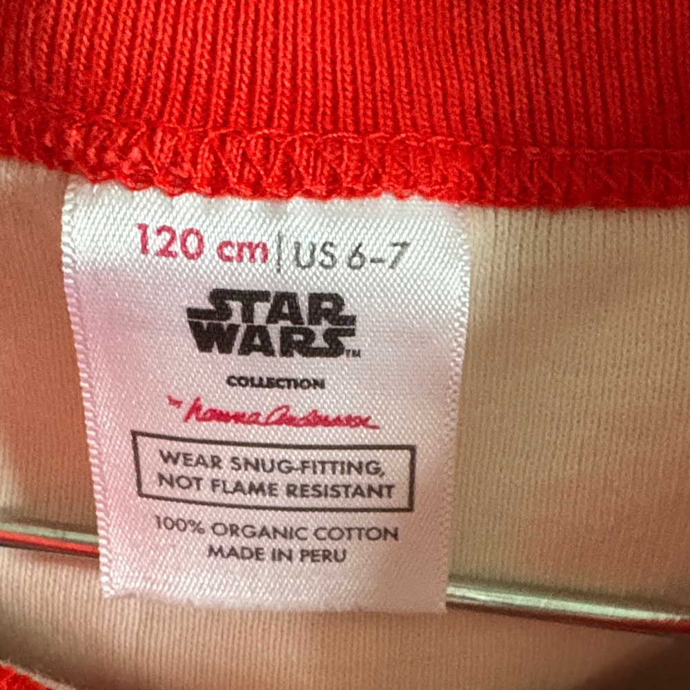 Hanna Andersson Star Wars Kids Pajama Set size 120cm/US 6-7 - Picture 2 of 3